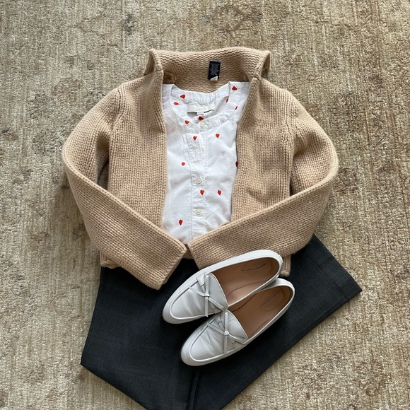 J Crew Collection Academy Women’s Gray Leather Highland Mist Shoes, Size 7 - Picture 12 of 15